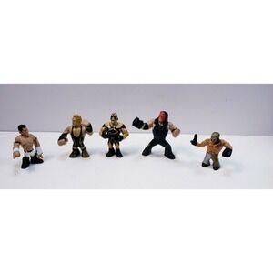 Lot of 5 WWE Wrestling Small Figures 2 inches
